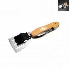 5-in-1 Wooden Handle Multi BBQ Grill Tools Set